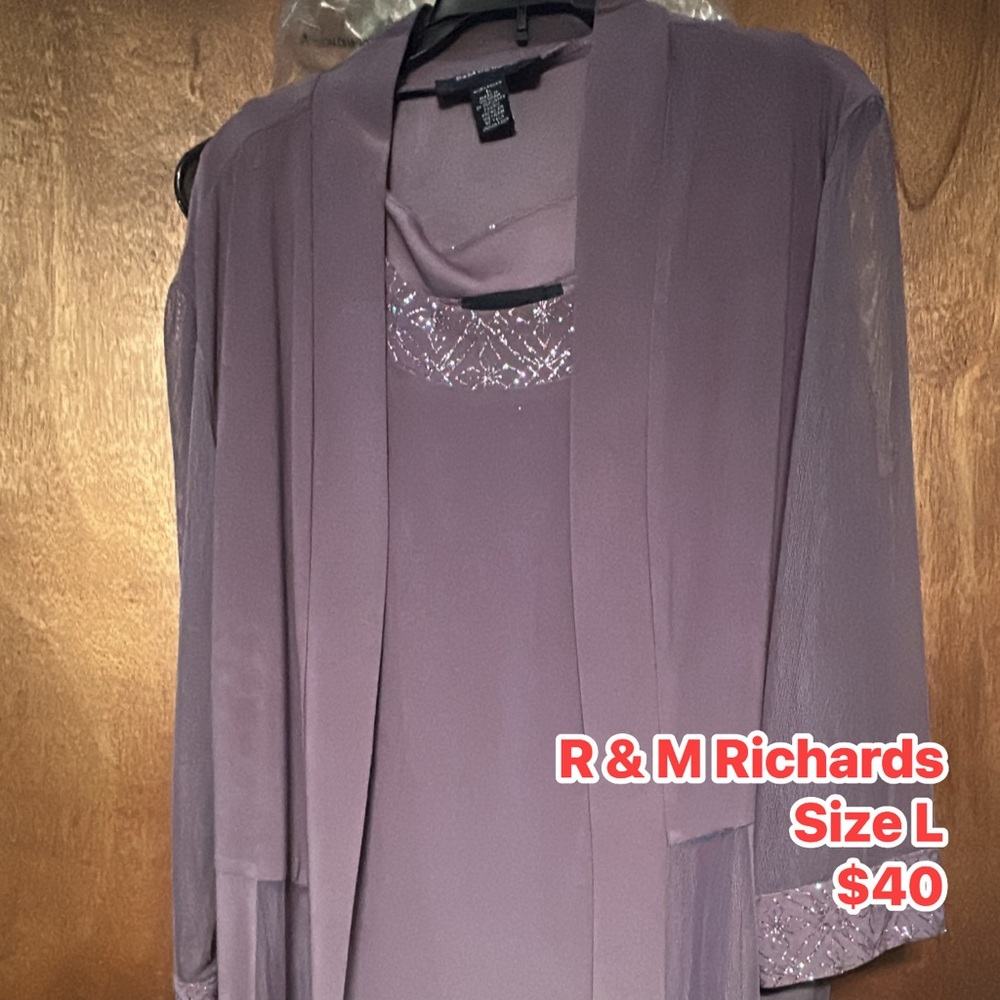 R&M Richards Mauve Ensemble with Sequins